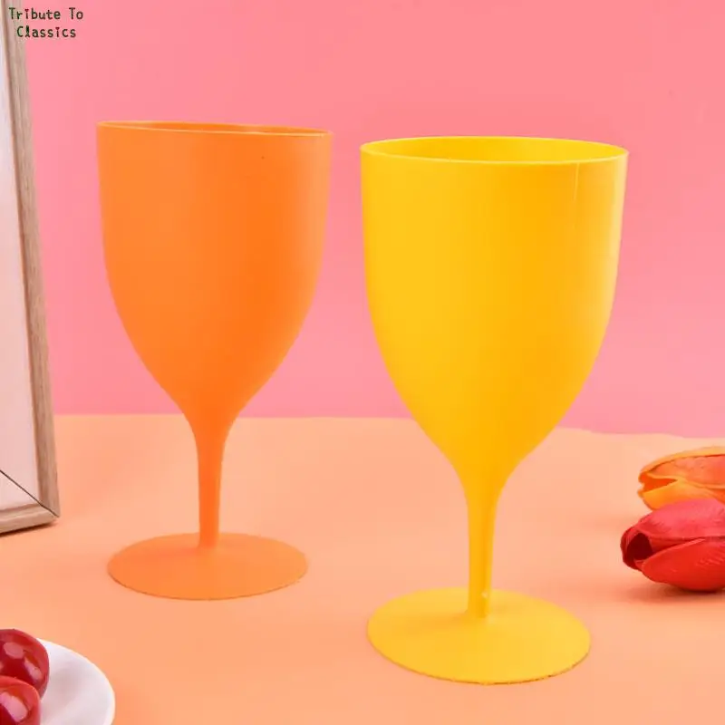 6pcs/set Frosted Plastic Wine Glasses for Bar Party wine glass