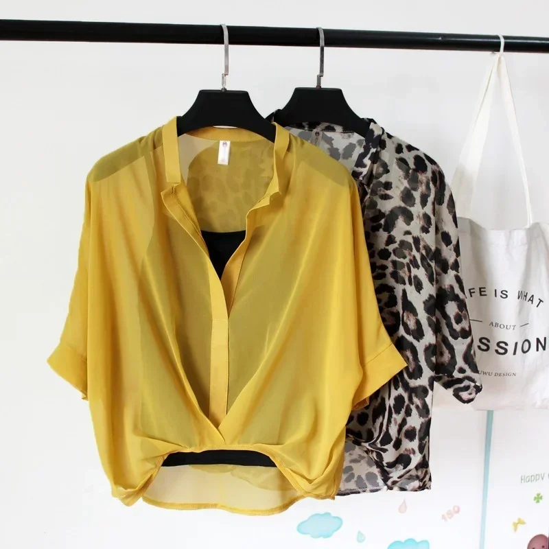Chiffon Summer Two Piece Set Blouse for Women