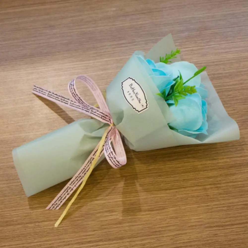 3 رؤساء باقة الورد الاصطناعي الصغيرة اليد عقد الصا...