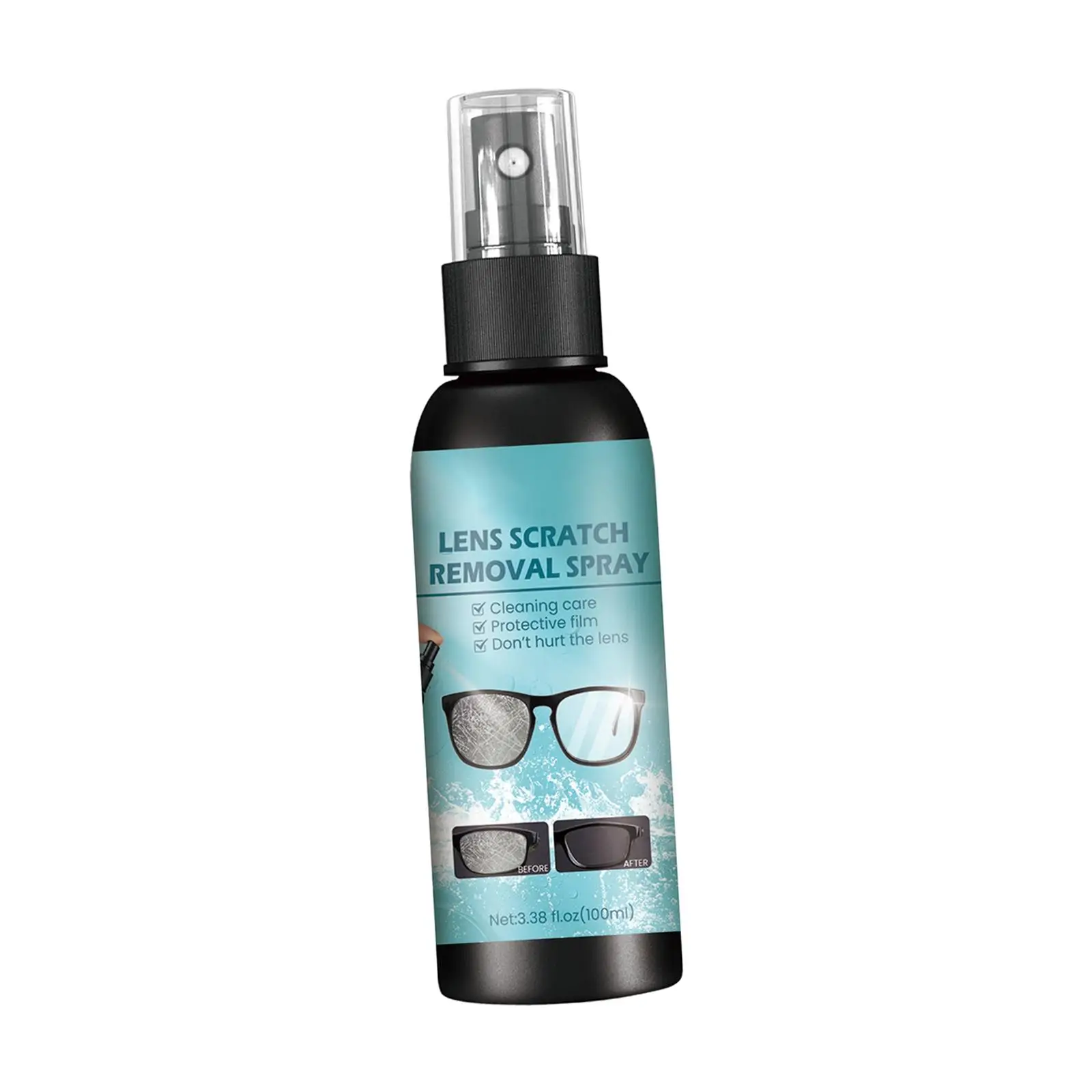 

2xGlasses Cleaner Supplies Clear Eyewear Accessories Lens Cleaner Spray Bottle