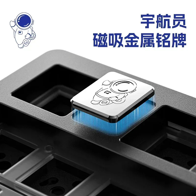 Leobog 유선 키보드 키트, 알루미늄 합금, 게이밍 핫 스왑, RGB 가스켓, USB 맞춤형, 사무실 데스크탑 선물, Hi75