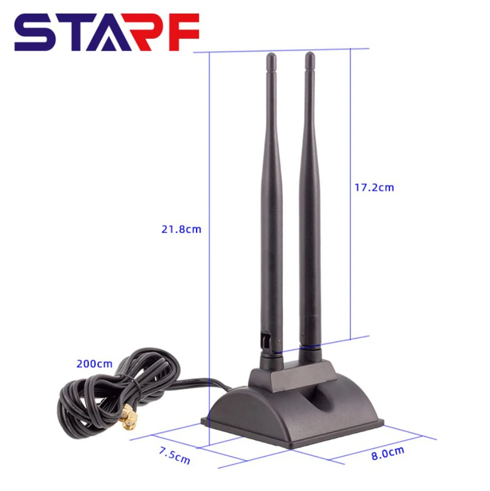 6dBi Helium Miner Antenna Dual 2.4GHz 5.0GHz 5.8GHz  For Network Card USB Wireless WiFi Router Hotspot Dual Glue Stick Antenna best antenna for rak miner