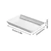 White Reusable Food Tray Large Serving Platters for Party Food Classic Design Large Serving Platter Set for Barbecues Outdoor 6