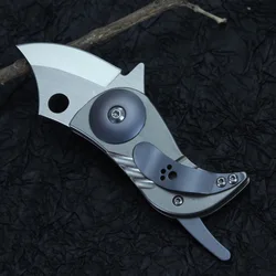 Couteau pliant à manche en alliage de titane, Mini lame CMP S45VN de haute dureté, couteaux de poche de Camping en plein air, outil Portable EDC 