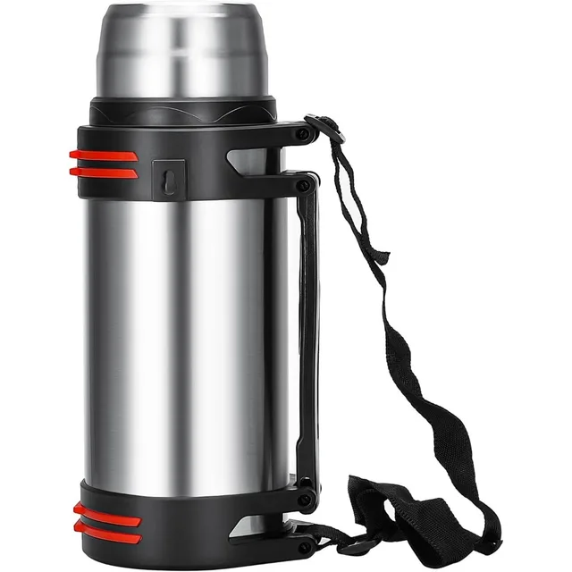 Bouteille Isotherme en Acier Inoxydable, Grande Capacité, Isolée Sous Vide, Contenant l'Eau Chaude, Idéal pour les Voyages en Plein Air 1