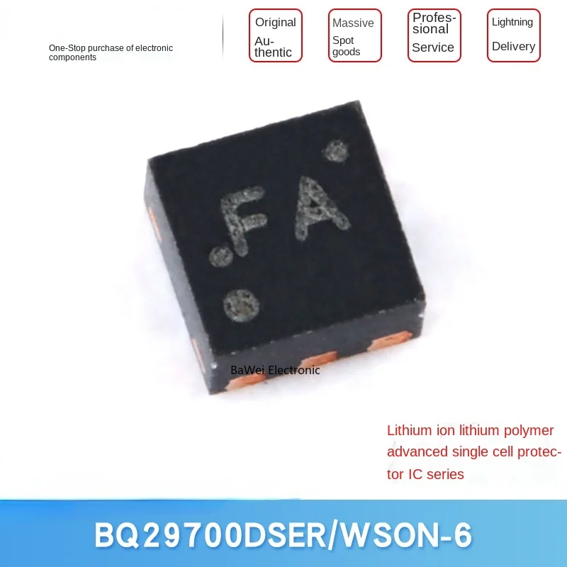

Original BQ29700DSER WSON-6 single-cell battery protector chip Core Set