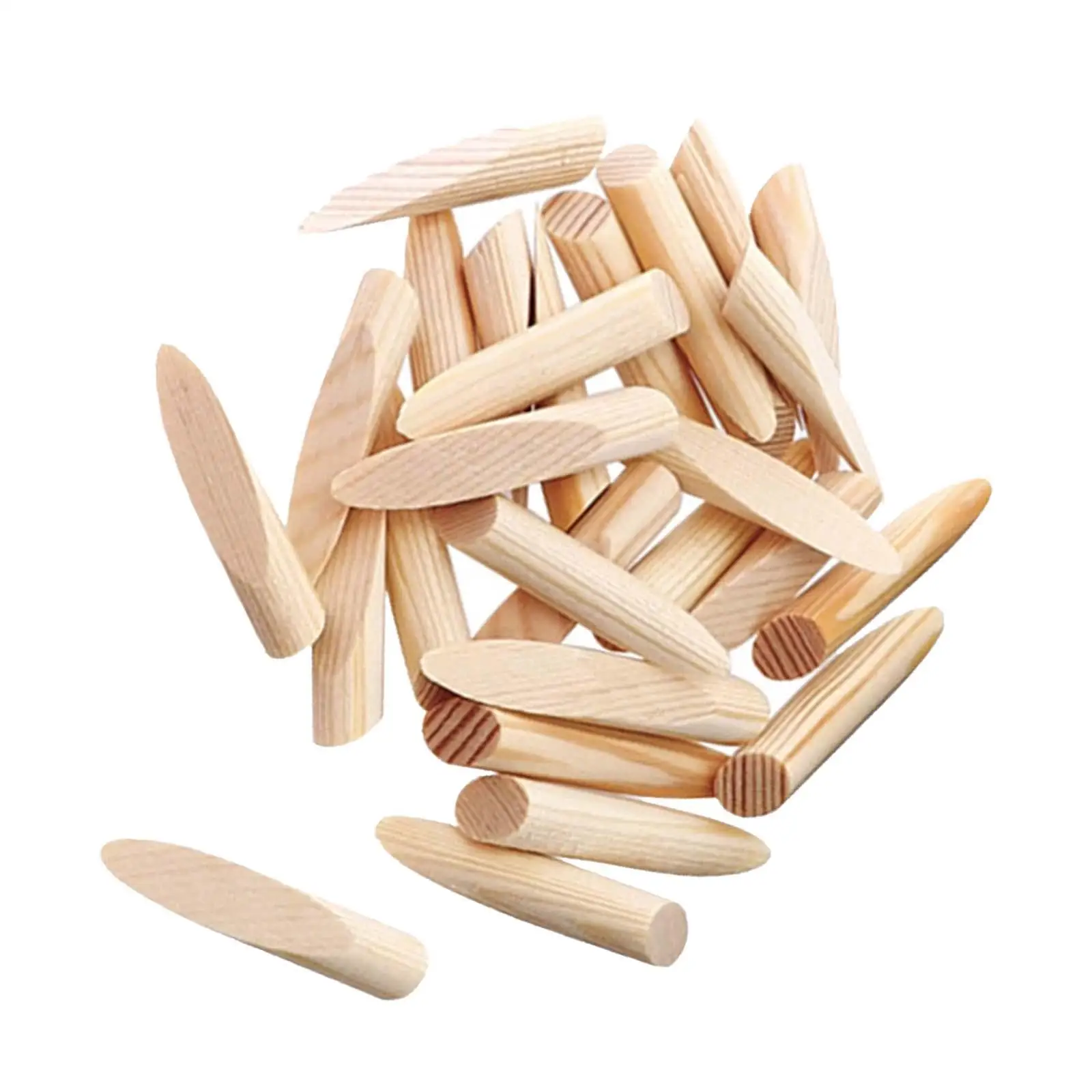 50 Pieces Pocket Hole Plugs Paint Grade Wood Plugs Pocket Hole Jig for Woodworking Tool Craft Screw Holes Grooved Furniture