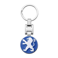 Elegant Metal Car Logo Keychain Keyring Accessory (1Pcs Blue)