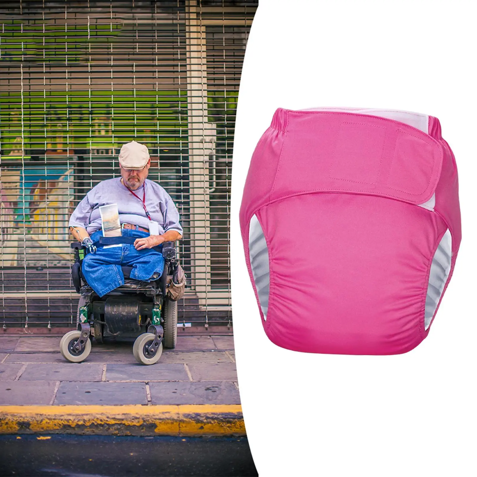 Pañal de tela impermeable para adultos, reutilizable, transpirable,  elástico, ajustable, lavable, sin fugas, pañales de bolsillo para hombres o  Macarena Pañal para adultos