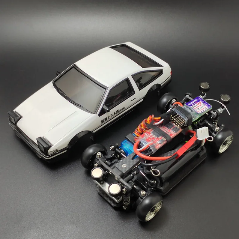 RC MINI AE86 드리프트 미니 D 1/28, 미니 Z 전륜 구동 미니 Q 원격 제어 모델, 레이스 모기 자동차, 브러시