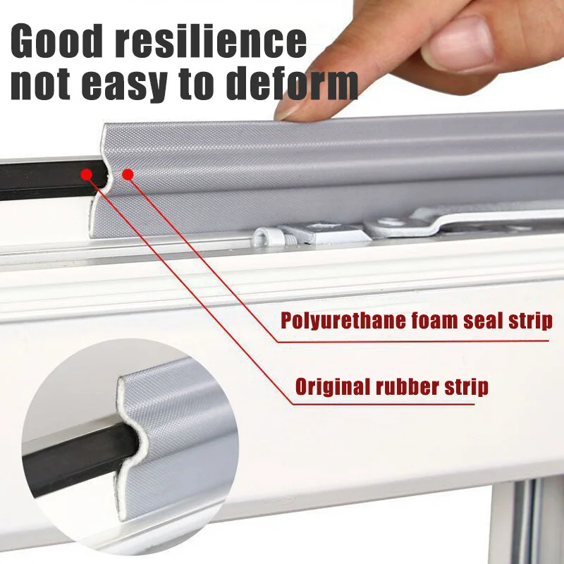 Weather Seal Strip - Acoustic Foam Insulation Tape for Doors & Windows, Windproof & Soundproof