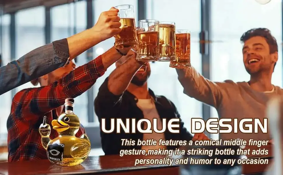Prank Duck Decanter Decoration for Bar Office Home