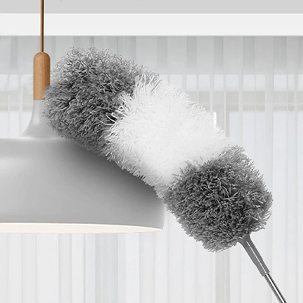 Telescopic Cleaning Duster Brush Extended Long Crevice Spider Web Microfiber Bendable Household Dust Clean Remover