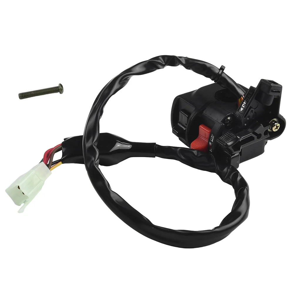 

1pcs Motorcycle Handlebar Switch Black For 300 For Bayou KLF300 88-04 Light Kill Start L/H Switch 46091-1462