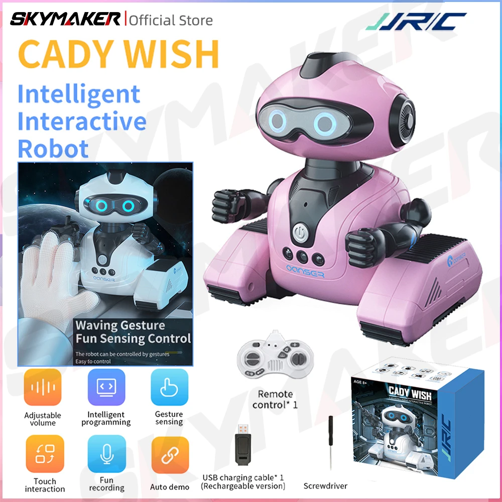 JJRC R22 RC Robot Sensing CADY WIDA Intelligent Toy Programing Education Music Dance Robots Auto Follow Gesture Control Toys