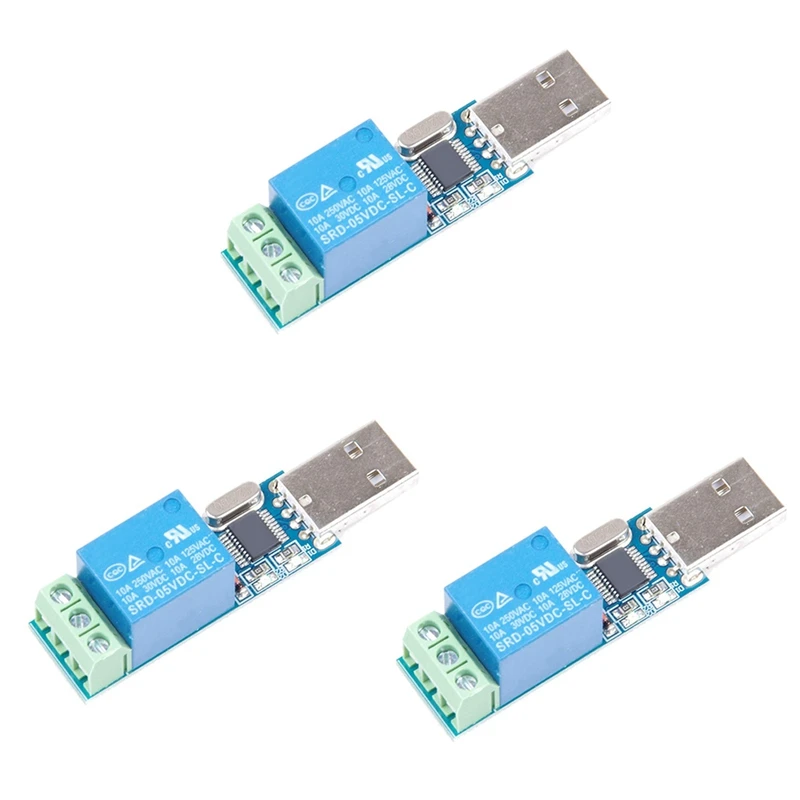 

3X USB Relay Module USB Intelligent Control Switch USB Switch For LCUS-1 Type Electronic Converter