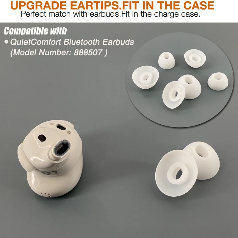 12X Eartips Replacement for Bose New QuietComfort Earbuds Earpad * 6 Pairs