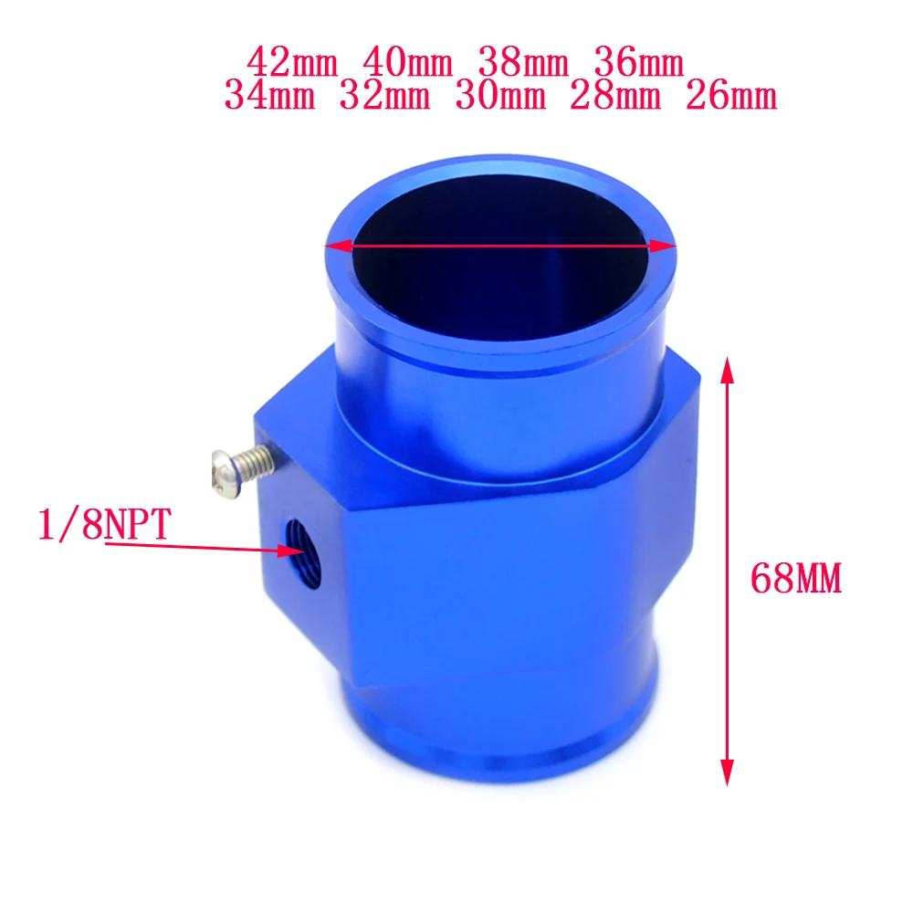 수온 게이지 라디에이터 수온 조인트 파이프 센서, 호스 어댑터, 42mm, 40mm, 38mm, 36mm, 34mm, 32mm, 30mm, 28mm, 26mm