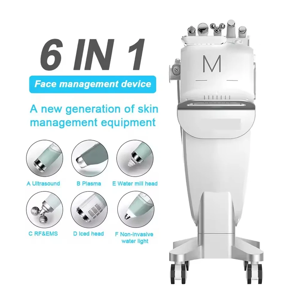 Professional 6 in 1 M6 Hydro Dermabrasion Skin Deep Cleaning Facial Equipment Plasma Micodermabrasion Ayliffe Facial Whiten