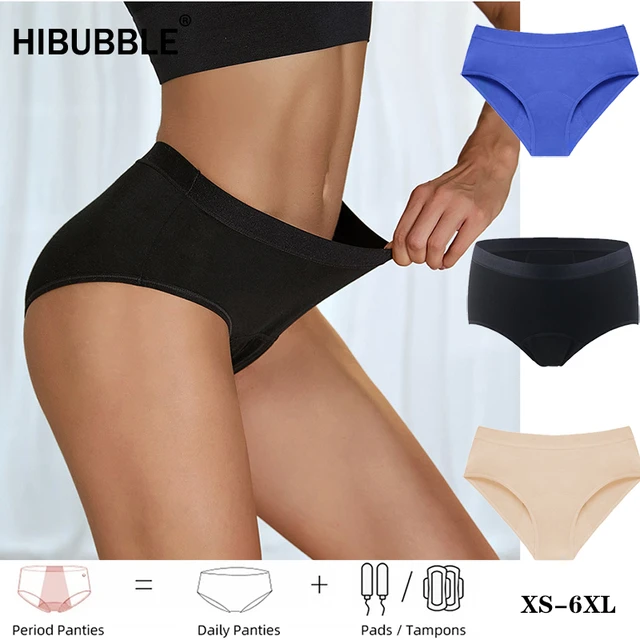 XS-6XL Underwear Women Bamboo Fiber Four-layer Physiological