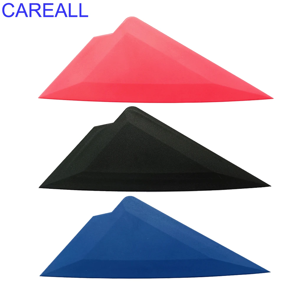 Triangle Go Corner Squeegee Car Vinyl Wrap Card Scraper Edge Size Tuck Tool Window Tint Film Application 3 Hardness