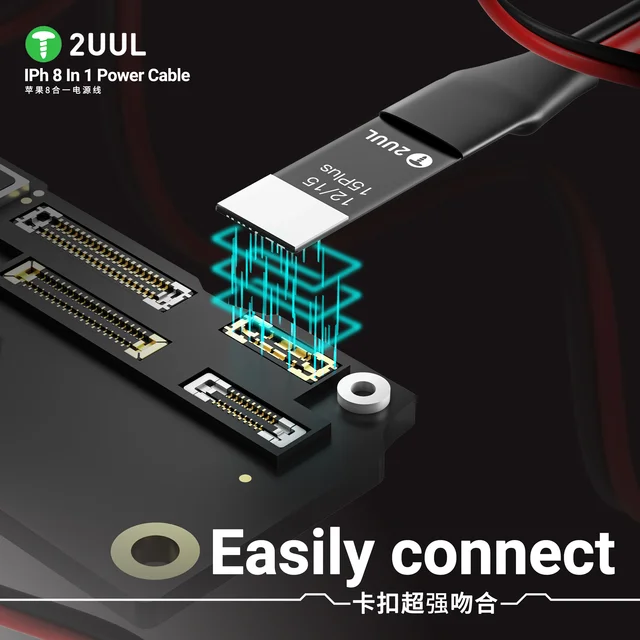 كابل باور سبلاي 2UUL PW01 8-in-1 لتشغيل الآيفون من 8 إلى 16 Pro Max 5