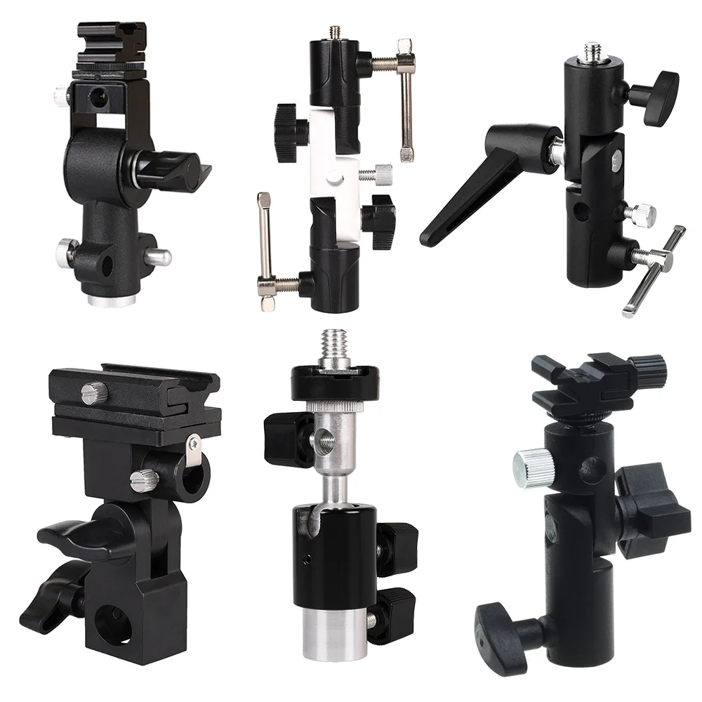 UniversalSwivelFlashHotShoeUmbrellaHolderMountAdapterfor