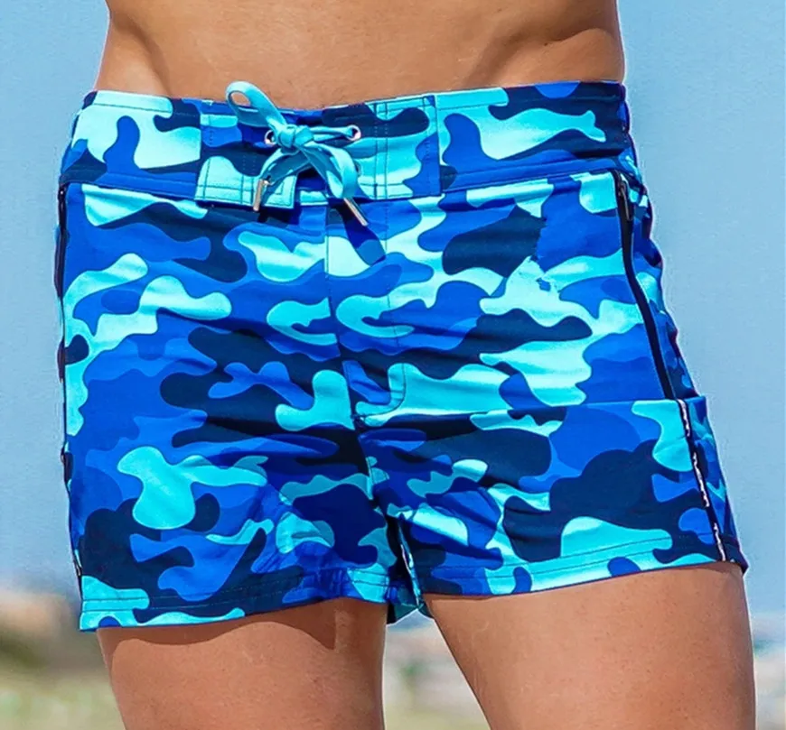2023Mens Swim Trunks Quick Dry Beach Board Shorts Swimwear Beachwear with Pockets and Mesh Lining Summer Men's Swim Shorts 6