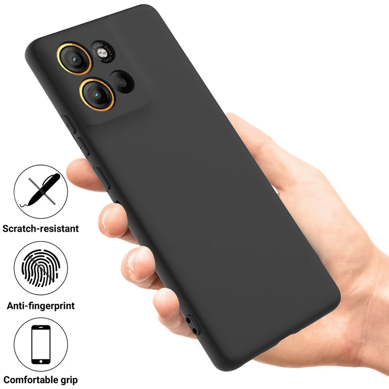 Soft Premium Liquid Silicone Strap Phone Case with Flocking Interior