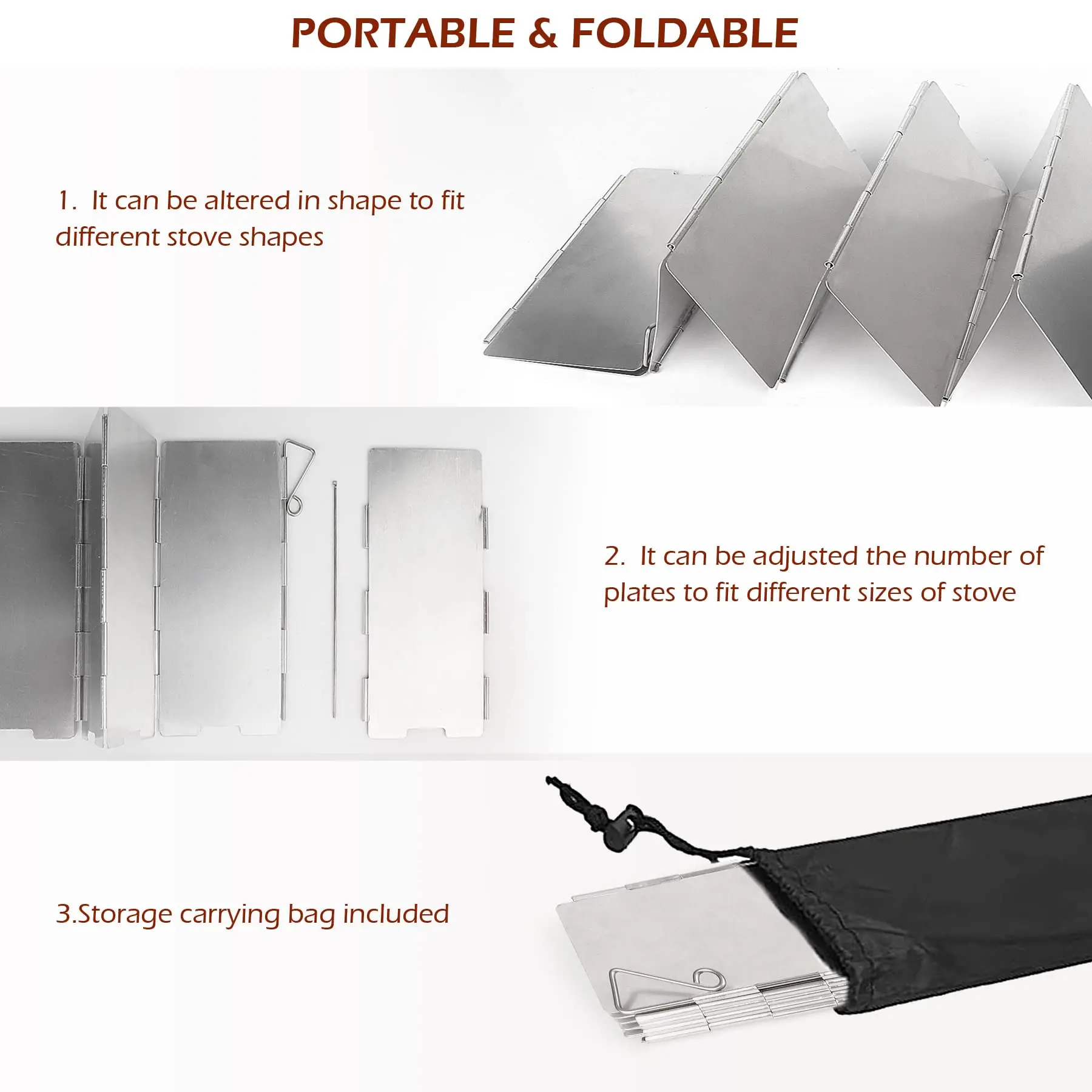 Camping Stove Windscreen Plates 3