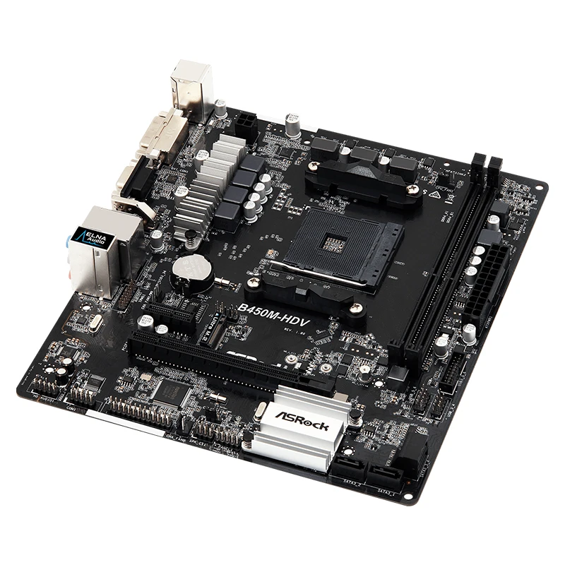 ASRock B450M-HDV マザーボード ASRock B450M-HDV AMD 400シリーズ Socket AM4対応 AMD B450チップ