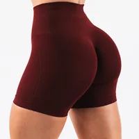 NCLAGEN Sports Shorts Woman High Waist Gym Clothes Seamless Leggings Booty Scrunch Tights Running Workout Fitness Cycling Shorts
