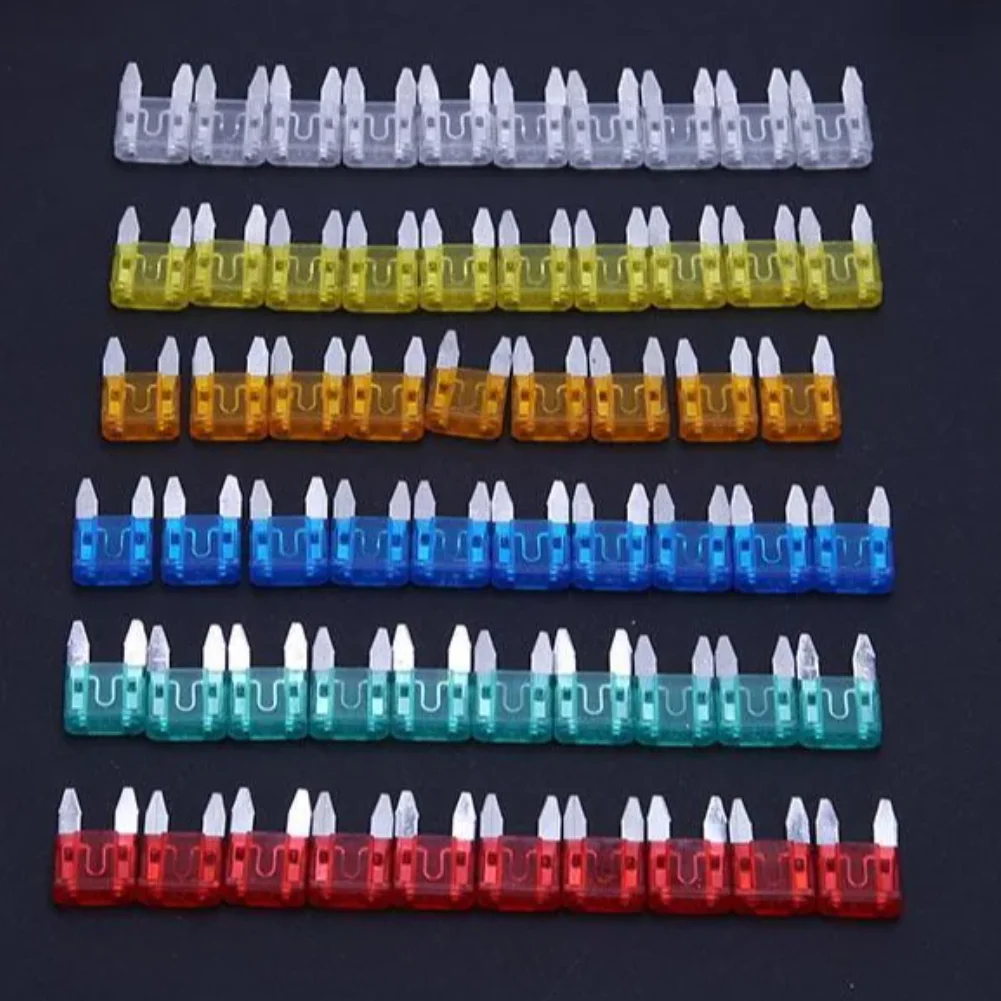 Car Fuses Kit 60-1200pcs Auto Car Truck Mini Fuse Mixed Set 5A 10A 15A 20A 25A 30A Safety Assortment Mini Truck Blade Fuses Accessorie car fuses kit circuit adapters and fuse set