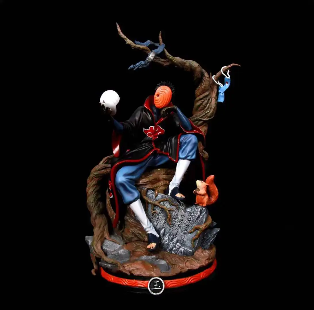 

Аниме Akatsuki Uchiha Madara Tobi GK ПВХ Фигурка Статуя Коллекционная модель детские игрушки кукла 31 см