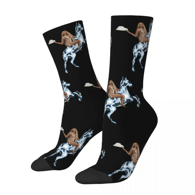 

Women Beyonce Renaissance World Tour Socks Comfortable Funny Happy Concert 2023 Socks Novelty Middle TubeSocks Birthday Present