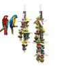 Parrot Bite Toys Wooden Natural Medium To Large Parrot Supplies Bird Cage Accessories Bird Toys Parrot Accessories 2