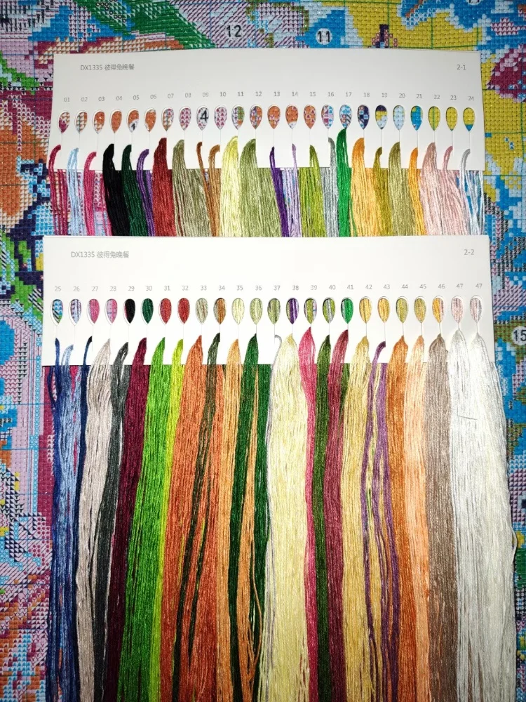 

Рукоделие с принтом кроликов 11CT, Набор для вышивки крестиком «сделай сам» в гостиную, из хлопка/шелка