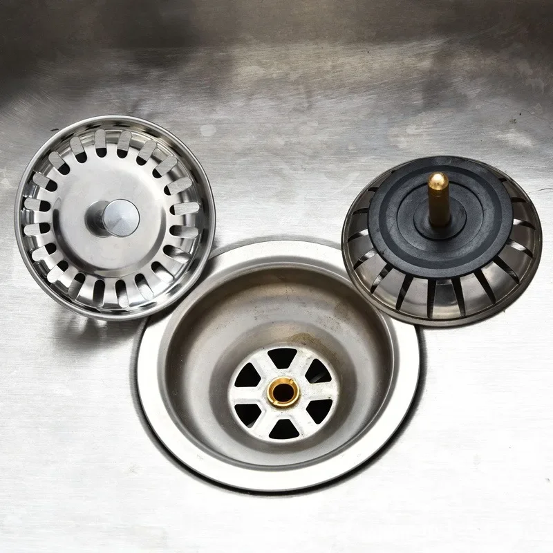 Kitchen Sink Filter Stainless Steel Mesh Strainer Drain Hole Trap Waste Screen Water Shutoff Cover for Bathroom Accessories 1PCS sink filter,kitchen sink filter,sink strainer,kitchen sink strainer,kitchen sink
