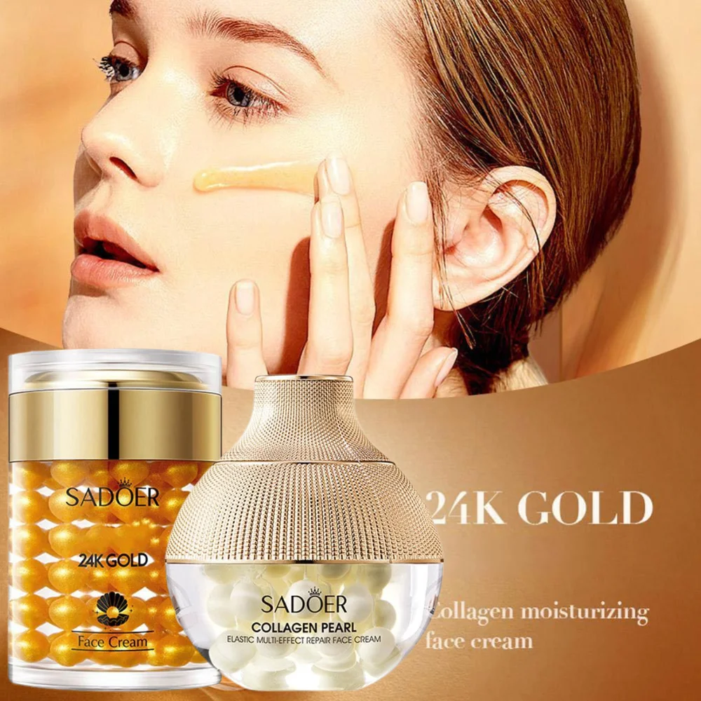 SADOER 24K Golden Pearl Collagen Moisturizing Cream Facial Care