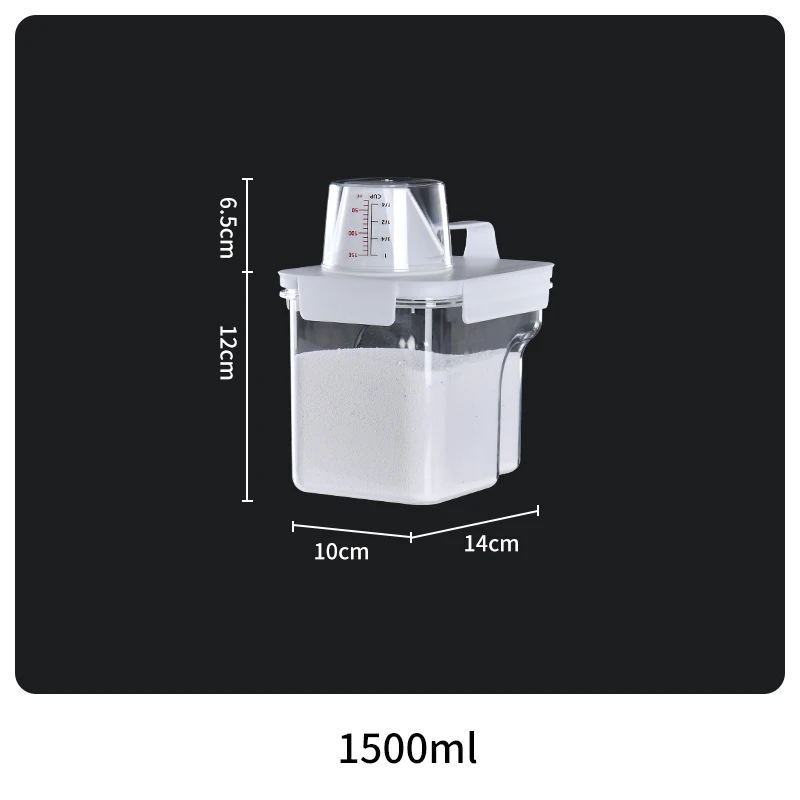 Clear Airtight Multipurpose Storage Container with Measuring Cup