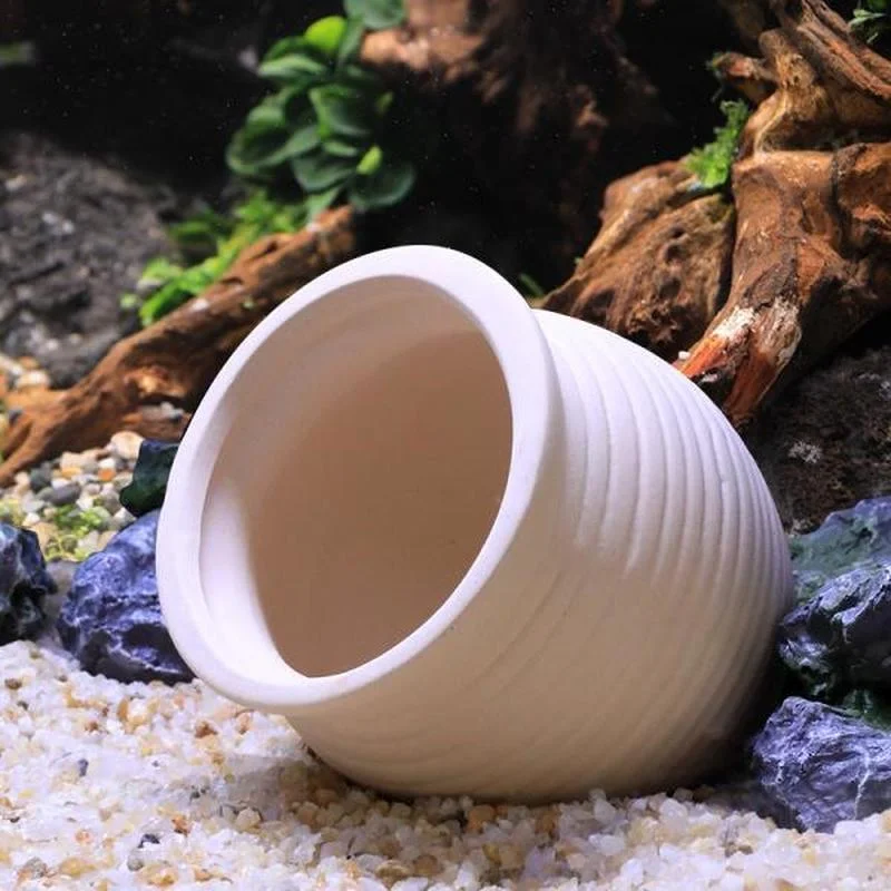 Fish Tank Ornaments Fish Tank Decorations Aquarium Ornaments Mini Landscape Ornaments Ceramics Jar Fish Tank Decoration Aquarium Shelter Cave for Amano Shrimp Cichlid Bonsai Fish Spawning Breeding to Play Hide Rest