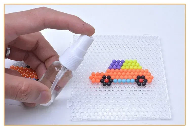 1000pcs/set Water Mist Magic Bead DIY Handmade Puzzle Toy Self Adhesive Water Soluble Bead Creative Early Childhood Education