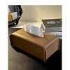 New Woven Tissue Box Leather Napkin Case Luxury Paper Cover Car Living Tissue Paper Holder Desktop Home Tabletop Decoration 3