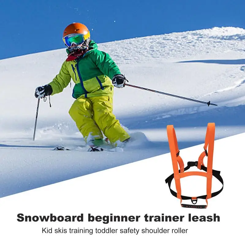 Child Ski Harness Toddler Ski Harness Adjustable Multi-Purpose Shock Absorbing Snowboard Straps Speed Control Snowboard