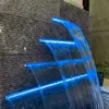 New Style Acrylic Colorful 60/90/120cm Led Water Cascade Descent Waterfall Swimming 85-265V Pool Wall Waterfall 6