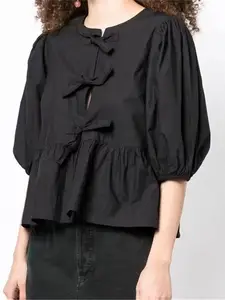 Blusa Oficina Negra Mujer - Camisa De Las Mujeres - AliExpress