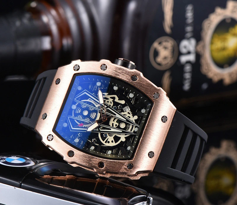 2022 Men's Watch RM Luxury Watches Casual Automatic Calendar Men's Watch Sports Quartz Chronograph