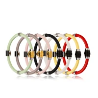 Factory Direct Supply Anti-static Negative Ion Silicone Bracelet Negative Ion Energy Couple Accessories Custom Wristband