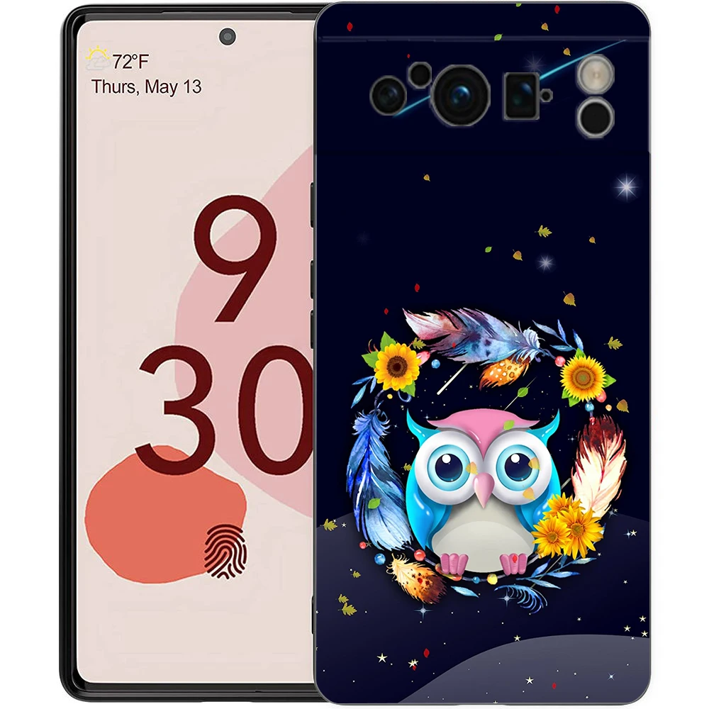 Adorable Cartoon Owl Shockproof Silicone Phone Case Cover