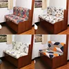 2pcs/set Elastic RV Dinette Cushions Covers Floral Print Spandex Armless Sofa Cover Camper Car Bench Cover Furniture Protector 1